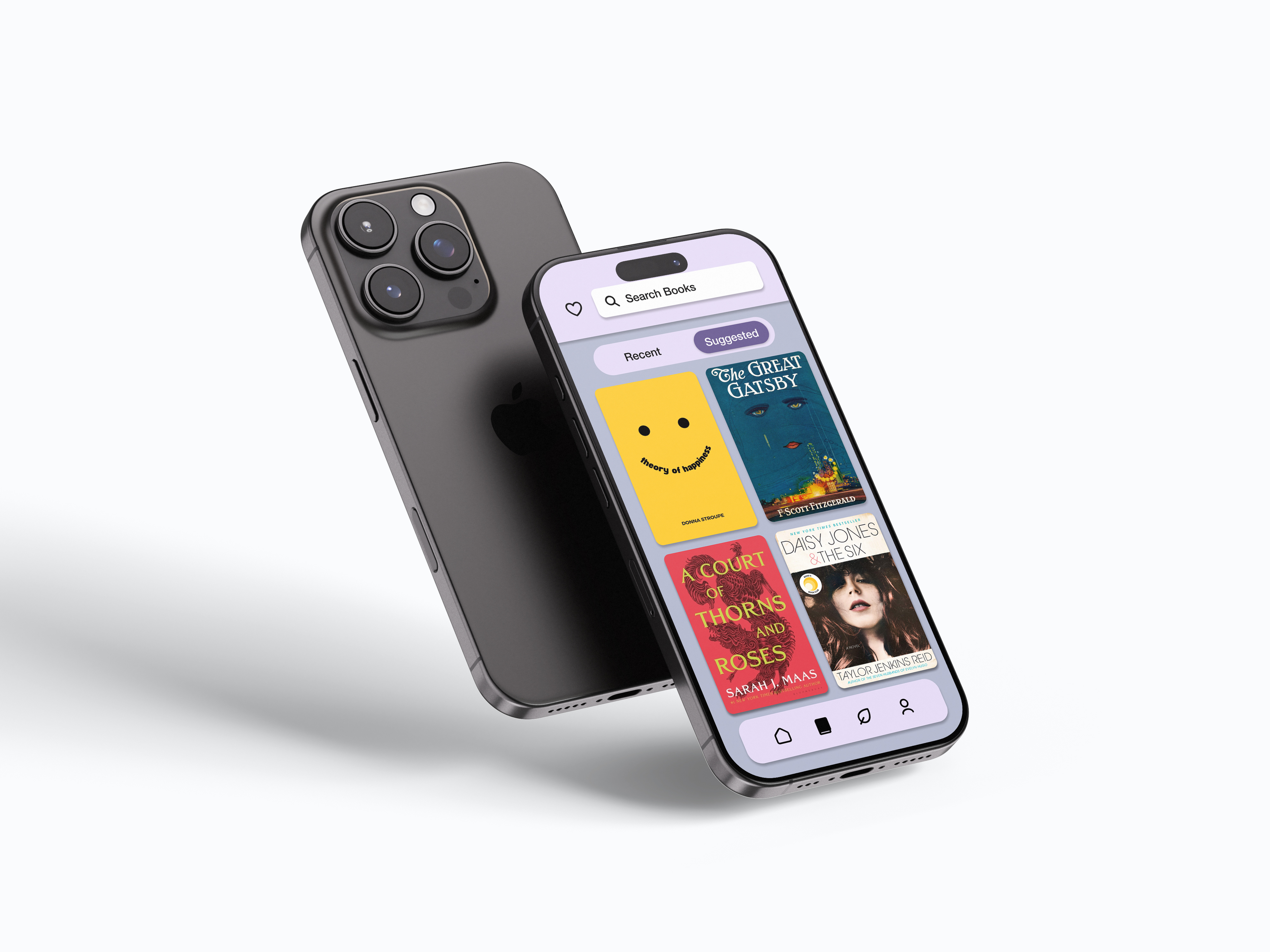 Books page with recommendations