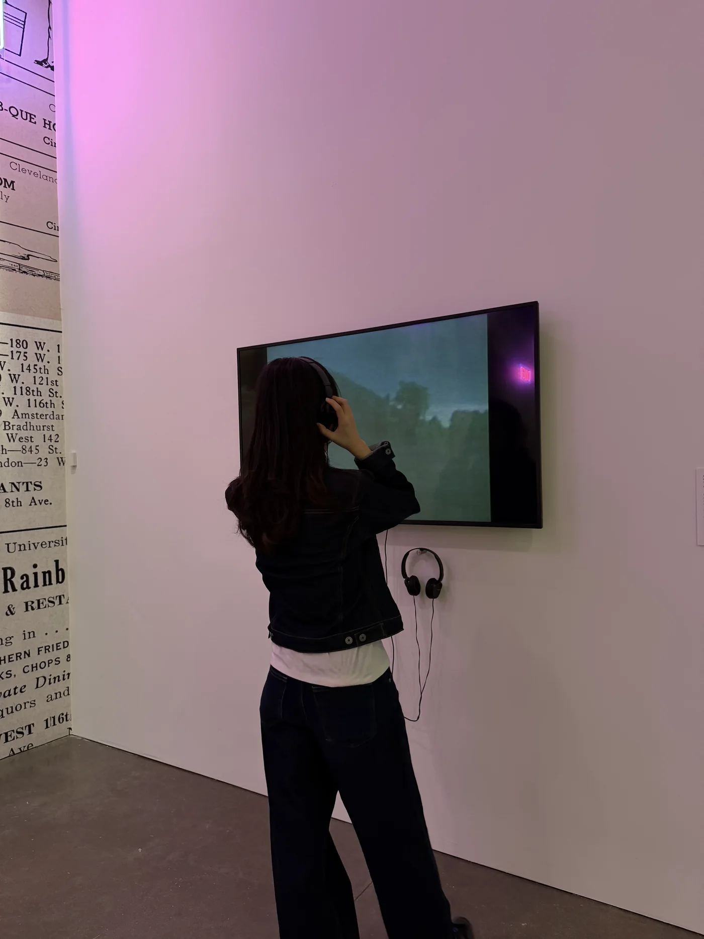 Ashley at a sound and light installation